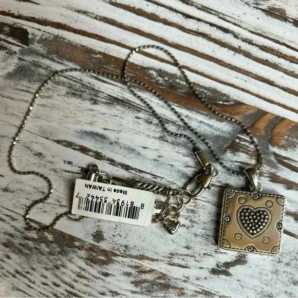 Brighton Picture Frame Rhinestone Locket Pendant Necklace NWT - Picture 8 of 12